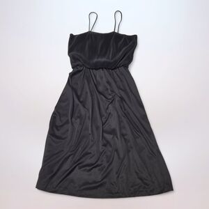 Vintage Ruched Bodice Black Party Dress